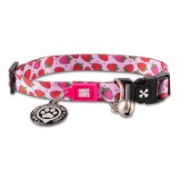 Max & Molly Smart ID Cat Collar Strawberry Dream Нашийник для котів з QR-кодом, малюнок "Полуниця"