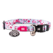 Max & Molly Smart ID Cat Collar Cherry Bloom Нашийник для котів з QR-кодом, малюнок "Квітуча вишня"