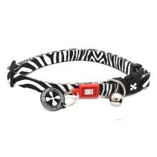 Max & Molly Smart ID Cat Collar Zebra Нашийник для котів з QR-кодом, малюнок "Зебра"