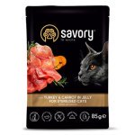 Savory Turkey & Carrot in Jelly for Sterilised Cats Консервований корм з індичкою для стерилізованих кішок