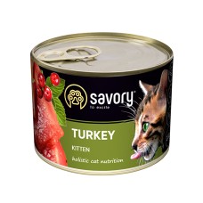 Консерва для кошенят Savory Cat Can Kitten Turkey