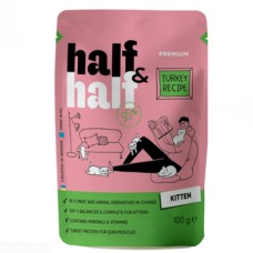 Half & Half Turkey Recipe Kitten Консервований корм для кошенят з індичкою