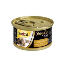 Консерви для кішок GimCat ShinyCat in jelly тунець з креветками та солодом