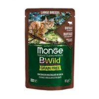 Monge Cat Wet Bwild Grain Free консерва для котів з м'ясом буйвола (шматочки в соусі)