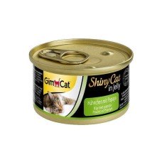 Консерви для кішок GimCat ShinyCat з куркою та папаєю
