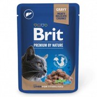 Brit Premium Cat Liver for Sterilised Консервований корм із печінкою для стерилізованих кішок