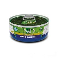 Farmina N&D Grain Free Prime Lamb Adult консерви для кішок з ягням та чорницею
