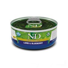 Farmina N&D Grain Free Prime Lamb Adult консерви для кішок з ягням та чорницею