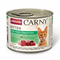 Animonda Carny Beef, Chicken, Rabbit for Kitten Консервований корм з яловичиною, куркою та кроликом для кошенят