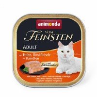 Animonda Vom Feinsten Adult with Chicken, Beef, Carrots Консервований корм з куркою, яловичиною та морквою для дорослих котів