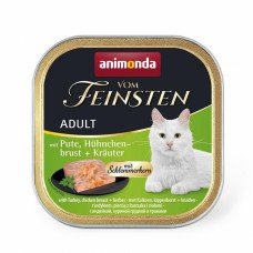 Animonda Vom Feinsten Adult with Turkey, Chicken breast, Herbs Консервований корм з індичкою, курячою грудкою та травами для дорослих кішок