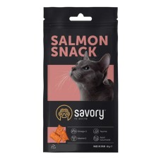 Savory Snack Salmon Хрумкі подушечки з лососем для вибагливих кішок
