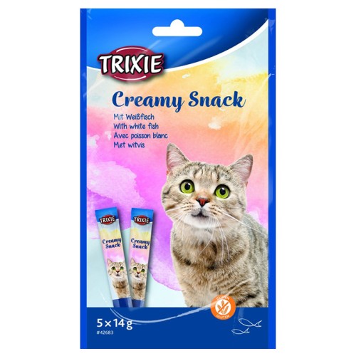 Trixie Creamy Snacks Кремові ласощі для кішок, з рибою