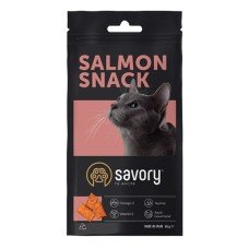 Savory Snack Salmon Хрумкі подушечки з лососем для вибагливих кішок