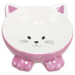 Trixie Ceramic Bowl Миска керамічна, припіднята у вигляді котика
