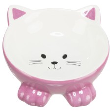 Trixie Ceramic Bowl Миска керамічна, припіднята у вигляді котика