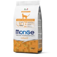 Monge Superpremium Cat Light сухий корм для дорослих кішок схильних до набору зайвої ваги