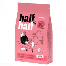 Half & Half Beef Recipe Kitten Сухий корм для кошенят з яловичиною