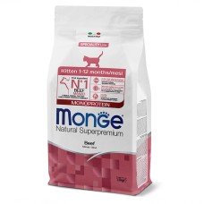 Monge Natural Superpremium Monoprotein Kitten Beef  Сухий корм з яловичиною для кошенят у віці від 1 до 12 місяців