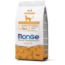 Monge Superpremium Cat Light сухий корм для дорослих кішок схильних до набору зайвої ваги