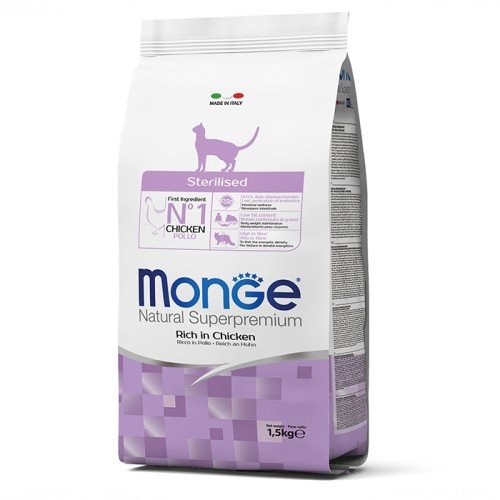 Monge Superpremium Cat Sterilised Chicken сухий корм з куркою для дорослих стерилізованих кішок
