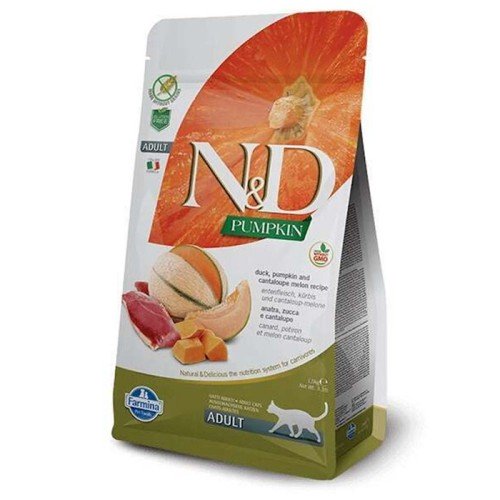 Farmina Cat N&D Gгain Free Pumpkin Duck & Cantaloupe Adult Беззерновий сухий корм з качкою та гарбузом для дорослих котів