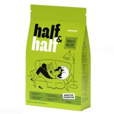 Half & Half Turkey Recipe Sensitive Digestion Adult Cats Сухий корм для котів з чутливим травленням, з індичкою