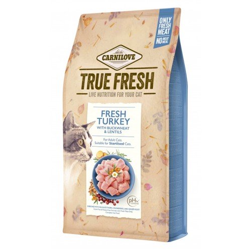 Carnilove True Fresh Cat Turkey Сухий корм з індичкою для дорослих кішок