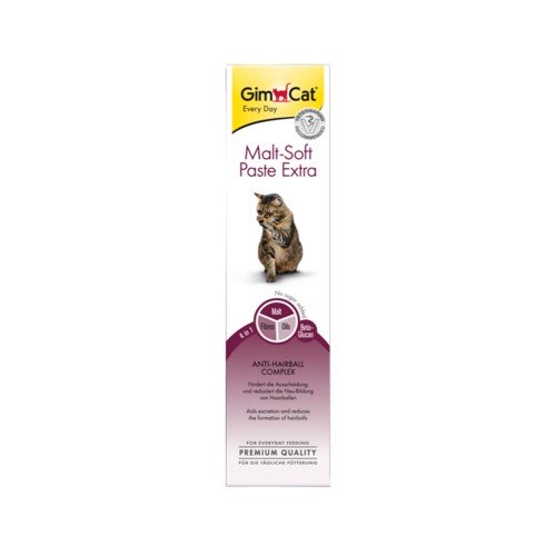 GimCat Паста Malt-Soft Extra вітамінізована паста для виведення шерсті зі шлунка кішок