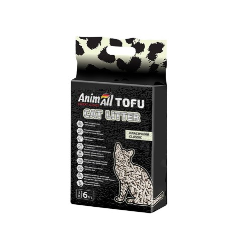 Соєвий наповнювач AnimAll Tofu Classic для котів, без аромату