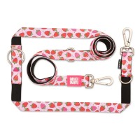 Max & Molly Multi-Function Leash Strawberry Dream Багатофункціональний повідець, малюнок "Полуниця"