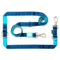 Max & Molly Multi-Function Leash Matrix Sky Blue Багатофункціональний повідець, малюнок "Матрікс небесно-блакитний"