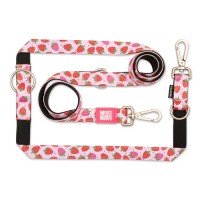 Max & Molly Multi-Function Leash Strawberry Dream Багатофункціональний повідець, малюнок "Полуниця"