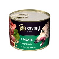 Консерви для собак Savory Dog Gourmand 4 Meats