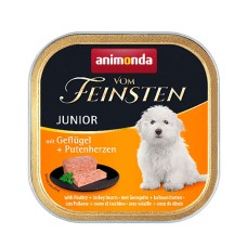 Animonda Vom Feinsten Junior with Poultry & Turkey Hearts Консервований корм з птицею та індичими серцями для цуценят