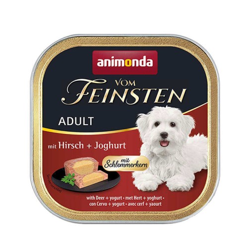 Animonda Vom Feinsten Adult with Deer & Yogurt Консервований корм з олениною та йогуртом для дорослих собак