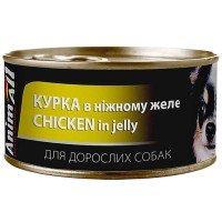AnimAll Chicken in Jelly for Adult Dog Консервований корм з куркою для дорослих собак