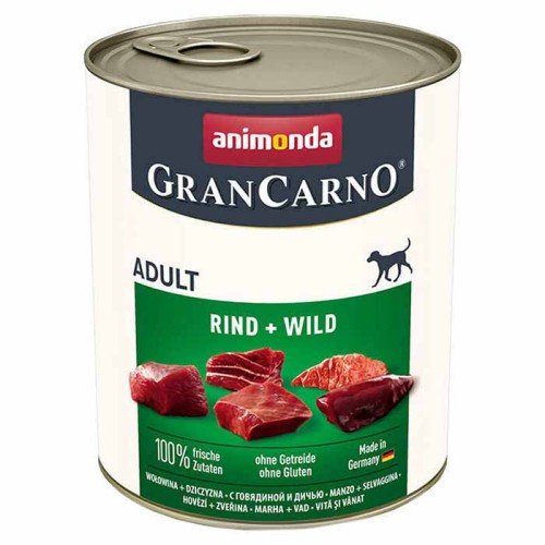 Animonda Gran Carno Adult Beef & Game Консервований корм з яловичиною та дичиною для дорослих собак