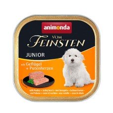 Animonda Vom Feinsten Junior with Poultry & Turkey Hearts Консервований корм з птицею та індичими серцями для цуценят