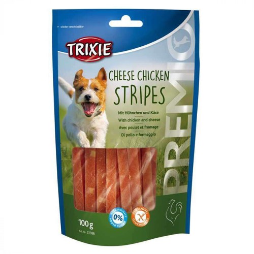 Ласощі Trixie Premio Chicken Cheese Stripes Зі смаком сиру та курки для собак