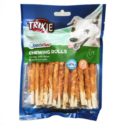 Ласощі Trixie Denta Fun Chewing Rolls Chicken Палички з куркою для чищення зубів собак