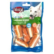 Ласощі Trixie Denta Fun Chicken Chewing Bones Кісточки з куркою для чищення зубів собак