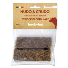 Inodorina Monoproteic meat stripes Boar Ласощі для собак, м'ясні монопротеїнові смужки з кабана
