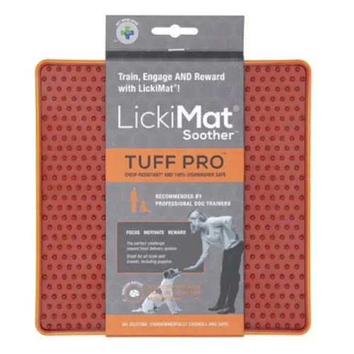 LickiMat Pro Soother Orange Килимок для ласощів для собак, помаранчевий