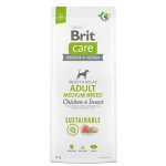 Сухий корм з куркою та комахами для дорослих собак середніх порід Brit Care Dog Sustainable Adult Medium Breed