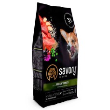Savory All Breed Sterilised rich in Fresh Turkey Сухий корм зі свіжого м'яса індички для стерилізованих собак усіх порід
