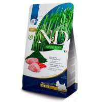 Farmina N&D Spirulina Mini сухой корм для собак маленьких порід з ягням та ягодами годжі
