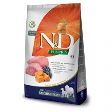 Farmina N&D Gгain Free Pumpkin Adult Medium&Maxi Lamb & Blueberry беззерновий корм для собак середніх і великих порід з ягням та чорницею