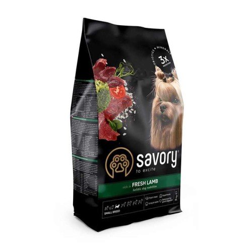 Сухий корм для собак Savory Small Breeds rich in Fresh Lamb