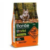 Cухий корм Monge BWild Grain Free Duck Adult All Breed з качкою для дорослих собак всіх порід